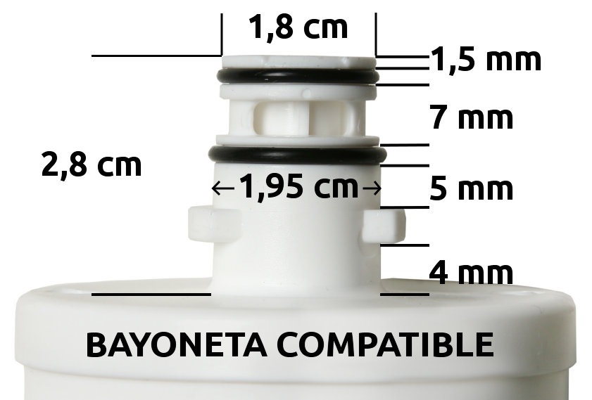 Pack 4 Filtros: Bayoneta 5µ+GAC+GAC con Remineralizador pH+